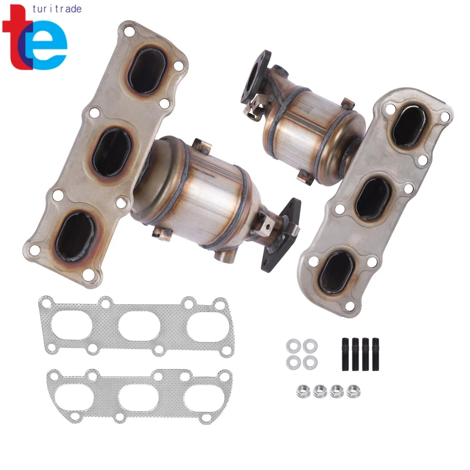 Convertidor catalítico derecho y derecho 2013-2018 para Hyundai Santa Fe 3,3 L V6 2 piezas 641590 Foto 2 de 4