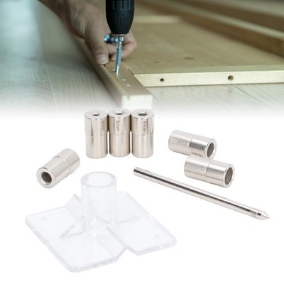 8pcs Selbstzentrierende Dübel -Jig -Kit 6 -Size -Innendurchmesser -Legierungs