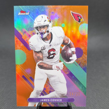 Topps Finest 2025 James Conner Orange #68 Arizona Cardinals /25
