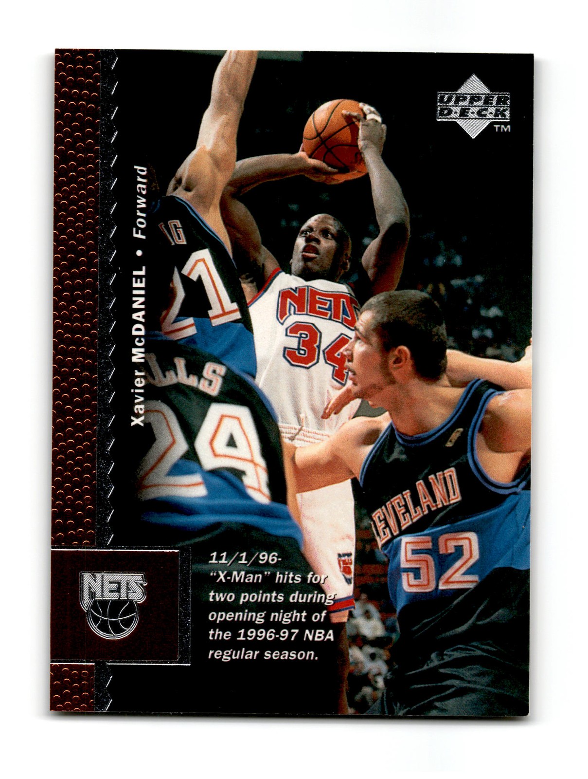1996-97 Upper Deck #257 Xavier McDaniel ~ 06926
