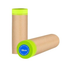 Tape and Drape, 12  x 100 feet Masking Paper for Painting, Pre-Taped Maski