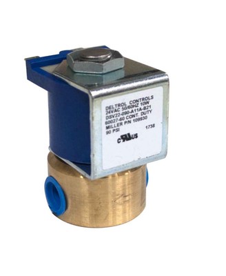 VALVE. Miller 109930 Valve, 24Vac 2Way 1/4 Ips 1/8 Orf Friction Termi