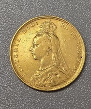 1889 Gold Sovereign - Victoria Jubilee Head - S