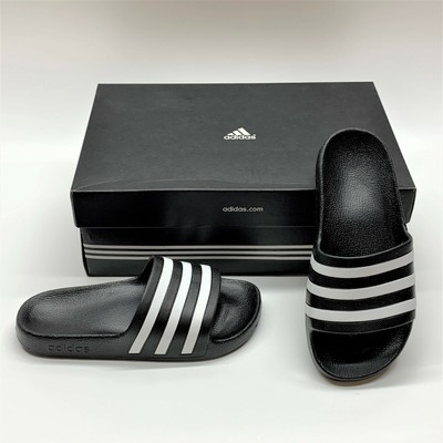 Adidas Originals Adilette Aqua G28723 Black Slides Sandals Shoes Mens 5 Womens 6 191524997362 | eBay