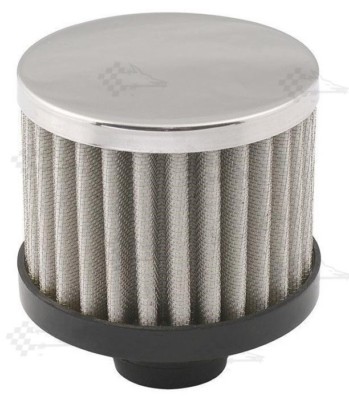 Chrom 3'' hoch offen Filter Ventildeckel Entlüfter - Push-in Style