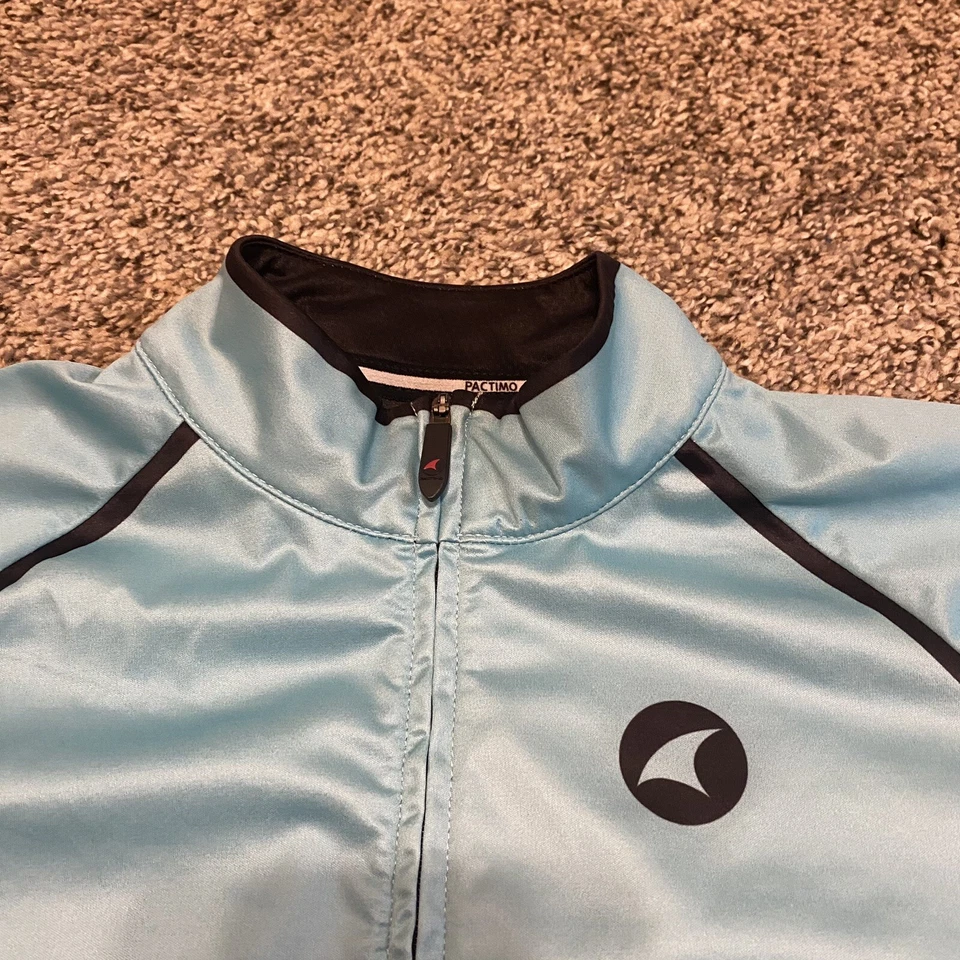 PACTIMO Cycling Wind Jacket Blue Women’s Medium Colorado Logo Magnet Pockets EUC - Image 4 of 4