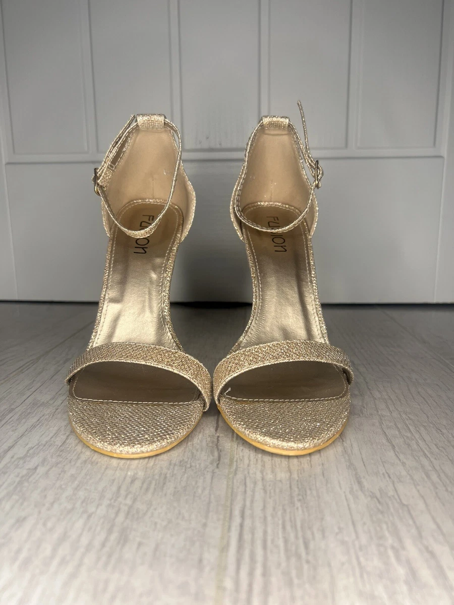 Light top gold heels