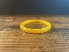 Butterscotch Bakelite Bangl  Bracelet Simichrome Tested .5 in wide, 2.75 dia