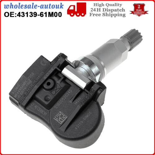 433MHZ TPMS For Suzuki SWIFT VITARA TPMS Tyre Pressure Valve Sensor 43139-61M00 - Picture 10 of 10