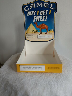 free camel cigarettes Vintage Camel Cigarettes BOGO Free Cardboard Display Gas Station Drug Store