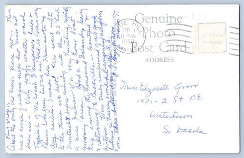 Blue Hill Maine ME Iron Forger C.F. Wescott Real Photo Postcard RPPC 1959 - Picture 2 of 5