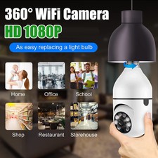360 Panoramic WiFi IP Camera E27 Light Bulb 1080P Wireless Security Camera