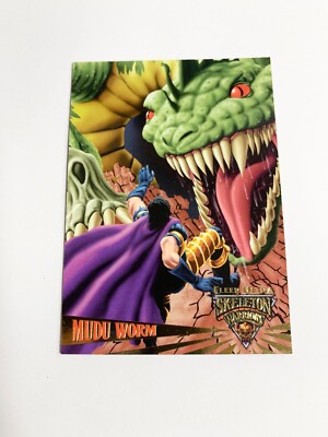 Mudu Worm 1995 Fleer Ultra Skeleton Warriors Card # 22