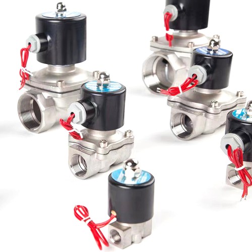 304 Stainless Steel 1/8" 1/4"-2" BSP Solenoid Valve Air Water Gas Oil 12/24/240V - Picture 2 of 20