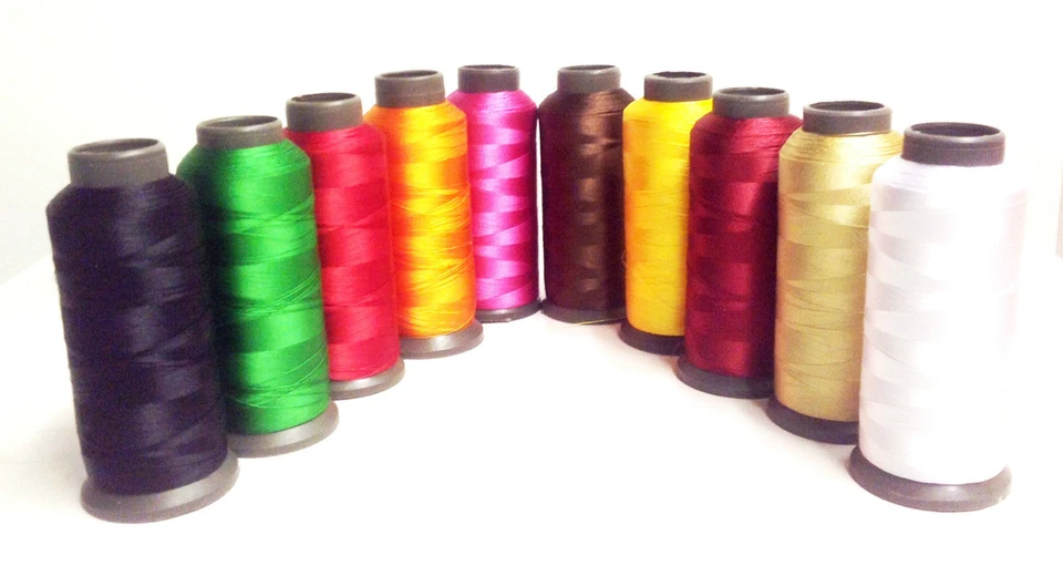Large Silk Rayon Viscose Embroidery Thread basic assorted spools 2500m each - Image 2 of 4