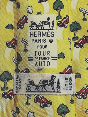 HERMÈS LE MANS Limited Edition Tie AUTO DE FRANCE 7697 OA NIB | eBay