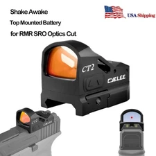 Shake Wake Red Dot Reflex Sight CT2 RMR Cut for Glock MOS PSA Dagger  PDP CANIK
