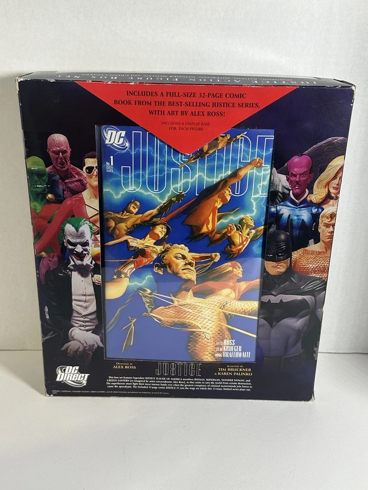 DC Direct Liga de la Justicia Juego de 4 figuras Superman Batman Mujer Maravilla Linterna Verde Foto 2 de 4