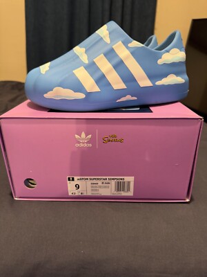 adidas The Simpsons x adiFOM Superstar 'Clouds' IE8469 Size 9 Pre-Owned