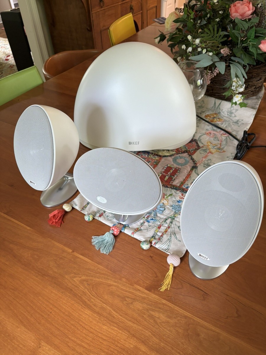 KEF E301 Egg Speakers Complete Surround Sound System