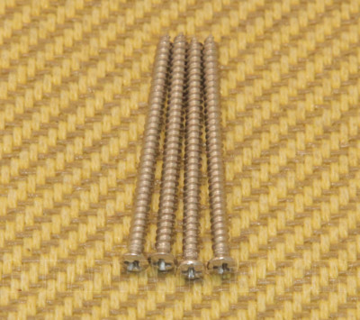 GS-3312-001 (4) Nickel Soap Bar P90 Pickup Mounting Screws 