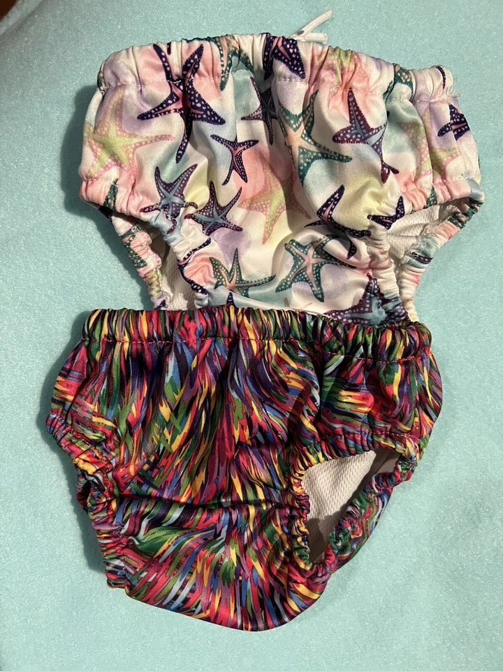 Lot of 2 The Honest Company Swim Diapers Cover Reusable L 21-35#  Splash Star - Image 2 of 4