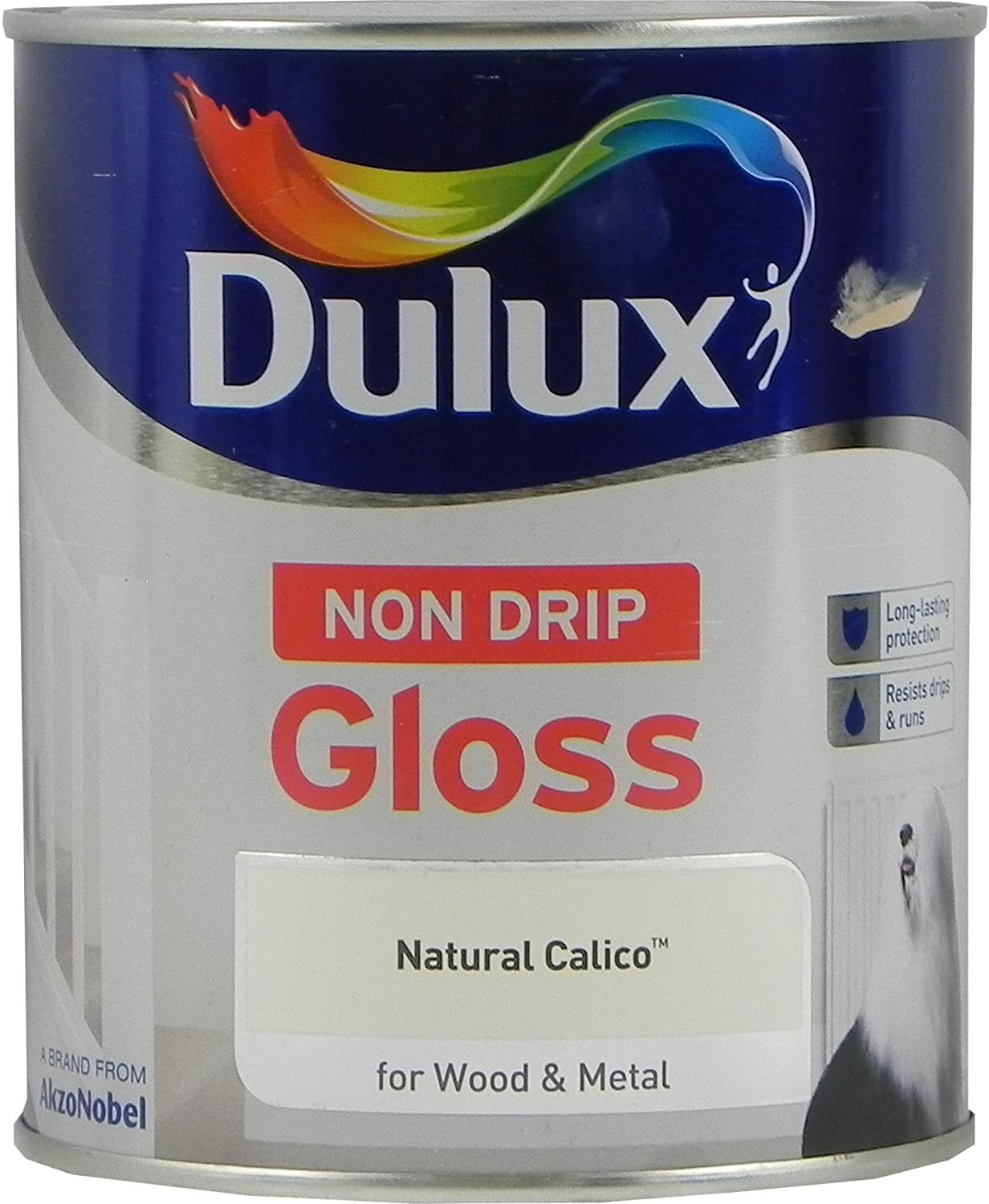 Dulux Non Drip Gloss Trim Paint For Wood & Metal All Colours 750ml