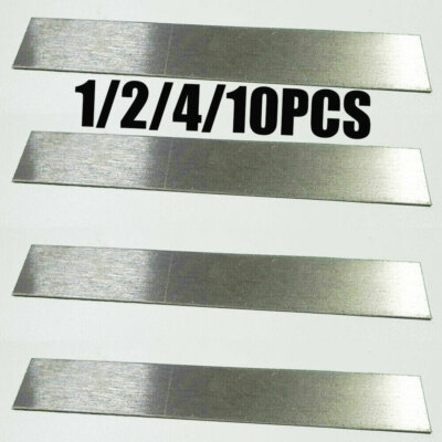 2-Piece Pure Nickel Anode Plating Electrodes - 6" X 1" For Jewelry & Metalwork