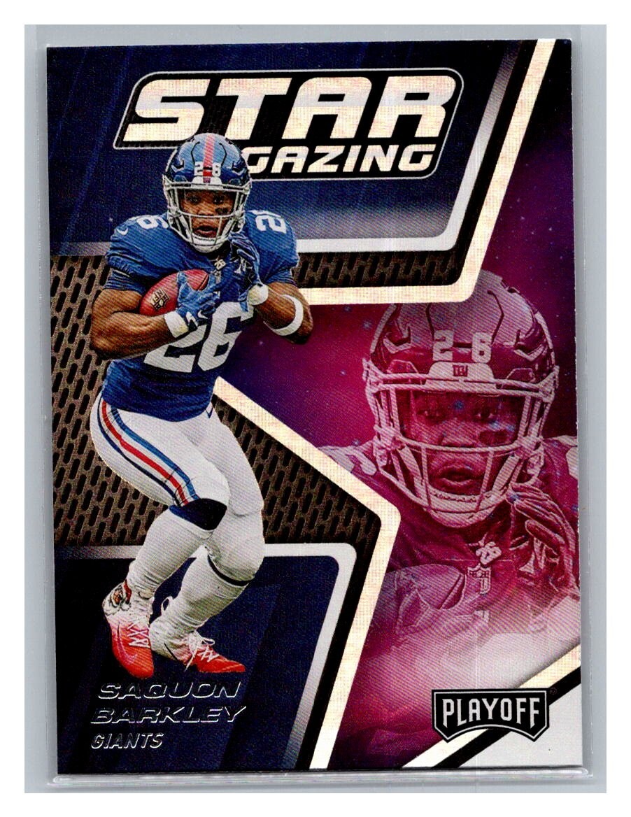2019 Panini Playoff SAQUON BARKLEY #5 Star Gazing New York Giants 