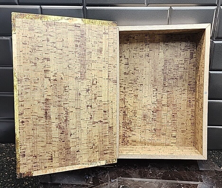 Butterfly Taxonomy Wooden Hollow Hideaway Safe Box Book Magnetic 12×8×2.75"