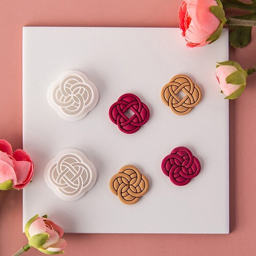 New Geometric Shape Polymer Clay Cutters Embossing Clay Earring Cutter Mold - Bild 9 von 14