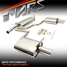 MARS Dual Outlet Twin Muffler Exhaust CatBack System for AUDI A4 B6 B7 1.8T 2.0T