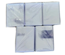 5 Packs Hard Plastic Top Loaders for Trading Cards 3x4 Size High Quality 125 pcs
