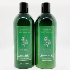 2-Pack Bath  Body Works STRESS RELIEF EUCALYPTUS SPEARMINT Conditioner 16oz NEW