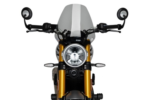 Puig Sport Pantalla Parabrisas Negro Mate Triumph Velocidad 400 / Scrambler 400X - Imagen 4 de 10