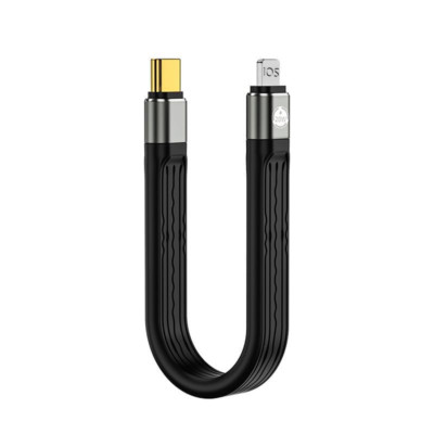 USB C Cable Short 0.4Ft Compatible with Apple Mfi Certified Lightning Cable 30W 