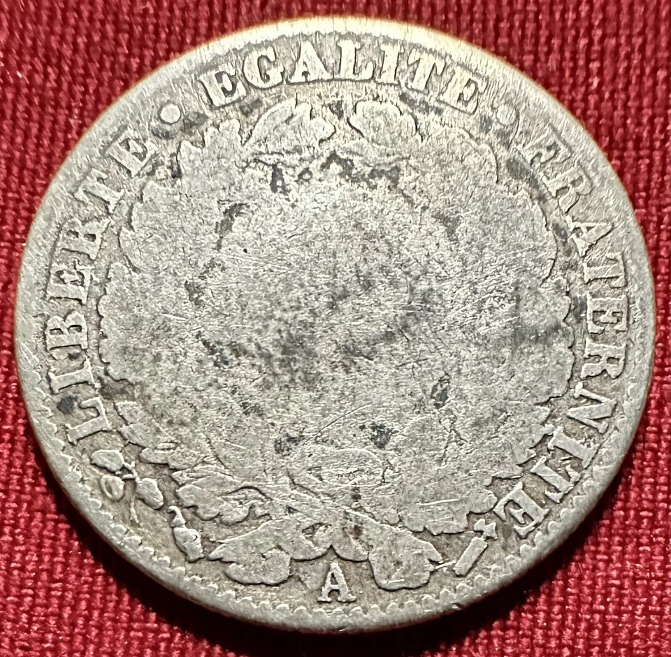 1886-A France 50 Centimes - .835 SILVER - KM#834.1 - Only 309K Minted - Rare - Image 2 of 3