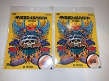 Need 4 Speed Kids Tattoos - 25 Cute Tattoos- Age 4 New Lot Of 2 Made USA   