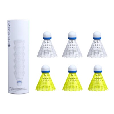 6pcs Badminton Replacement with High Stability Shuttlecocks
