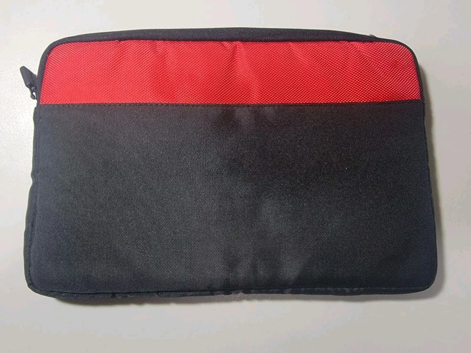 Incipio Padded Sleeve : For Small Table 11.5" x 7.5" With Side pocket :Black&Red - Image 2 of 3