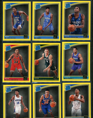 2018-19 Panini Donruss Yellow Parallels - You Pick - Complete Your Set