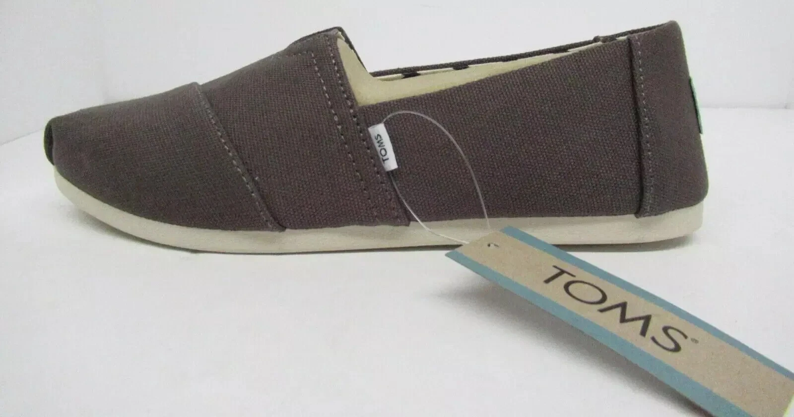 Size 8.5 - TOMS Ash Women's Alpargata Recycled Slip-On Canvas Flats Sneakers