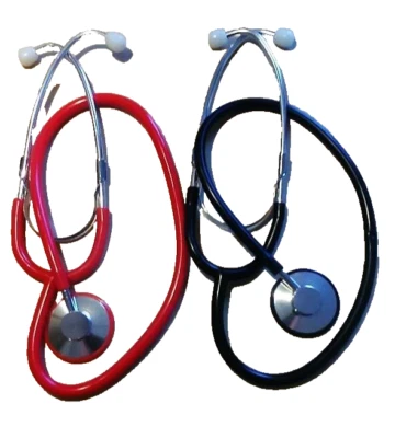 AMPRI MED-COMFORT® Med-Comfort ® Stethoskop Stethoscope Einzelkopf Flachkopf, schwarz oder rot