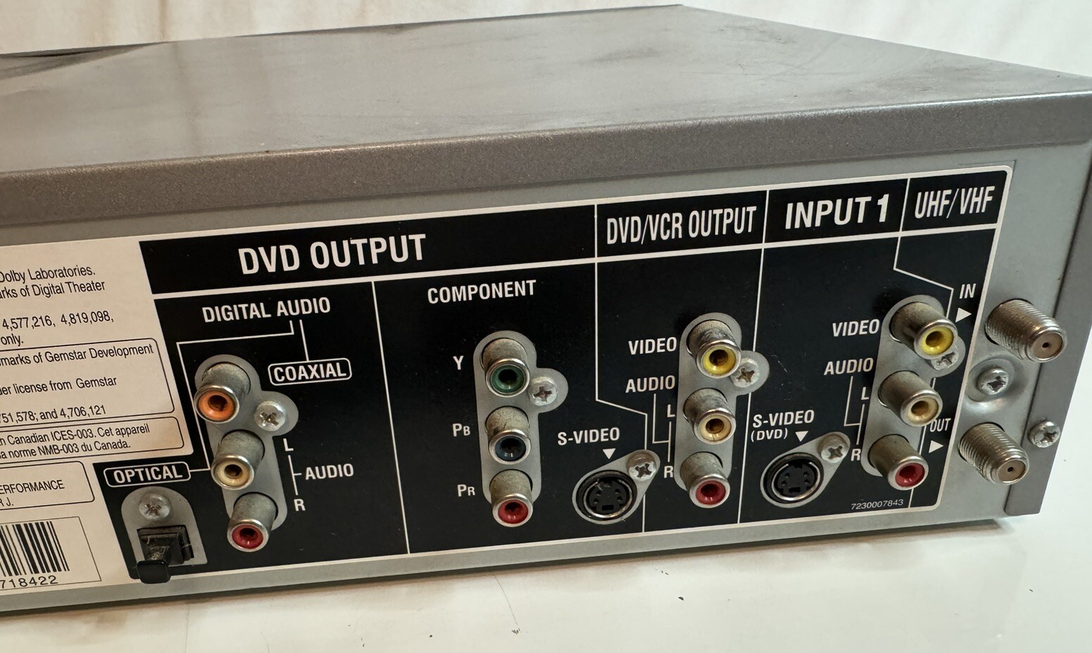 Rt500 Rx Recorder Pioneer DVD / VHS Combo Recorder Player DVR-RT500-S (No Remote ...