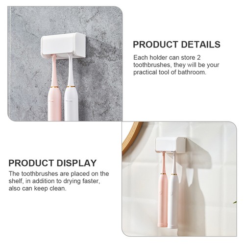 Kids Toothbrush Hanger Toothbrush Holder Child Electric Toothbrushes No Punching - 第 5/12 張圖片