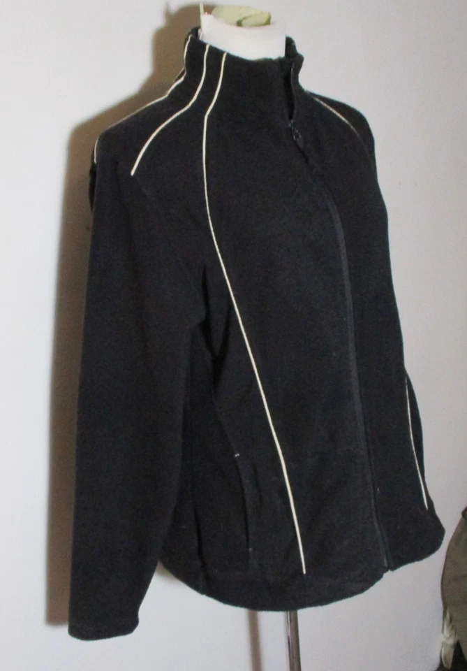 Fleece SNOZU Black Full Zip Fleece Jacket Size L - Image 2 of 4