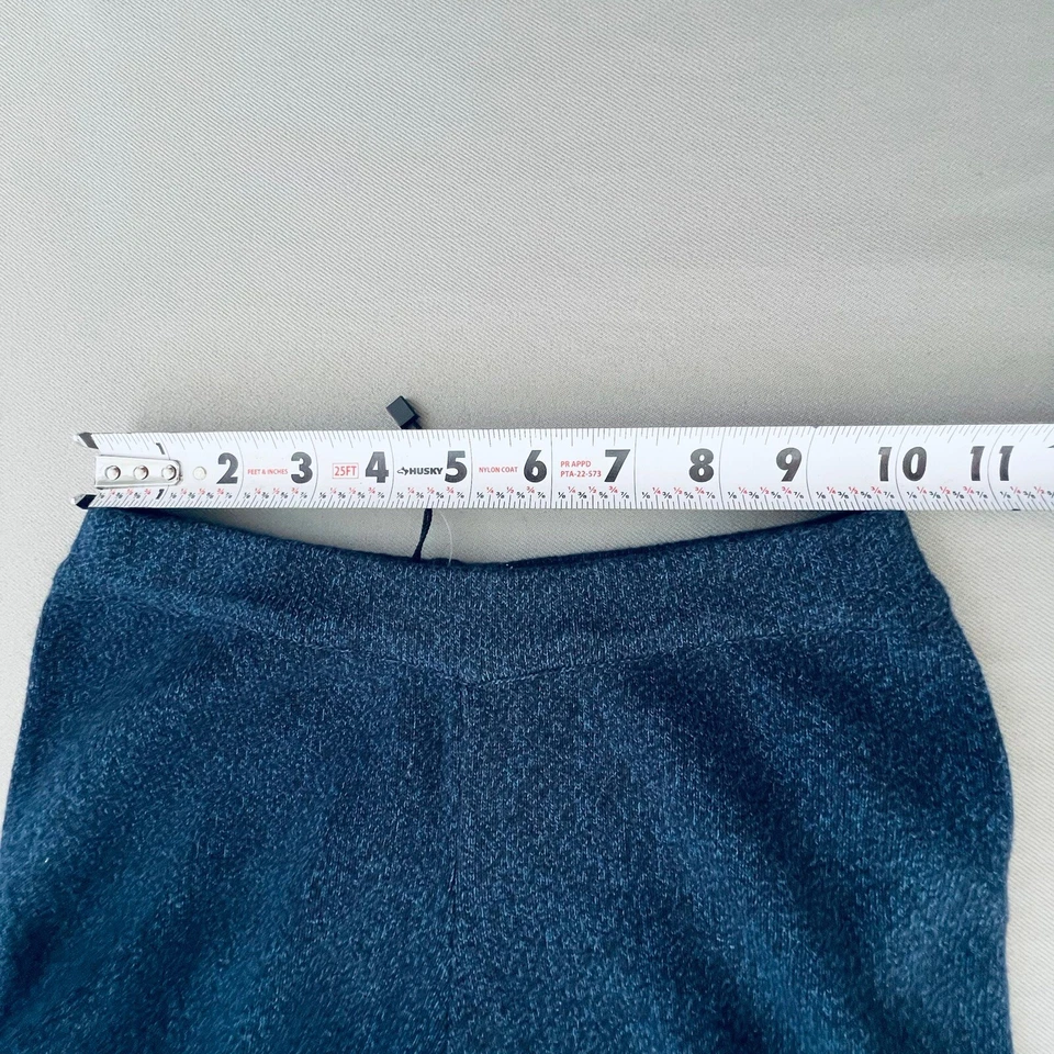 Pantalón de chándal ZARA para niña tejido talla 11-12 suave recortado elástico cónico azul marino nuevo sin etiquetas Foto 4 de 4
