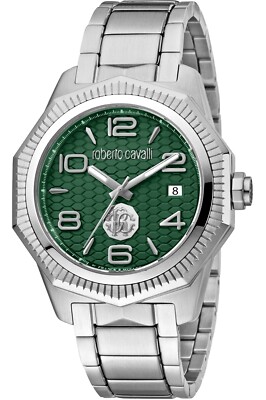 ROBERTO CAVALLI BY FRANCK MULLER CRONO QUARZ UOMO. RV1G119M0051 NUOVO 