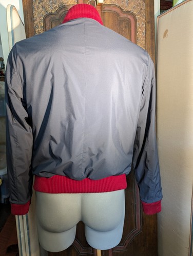 Reversable Cashmere Bomber Jacket Carroll & Co. Beverly Hills 52 Eu 42 US Italy - Picture 9 of 11