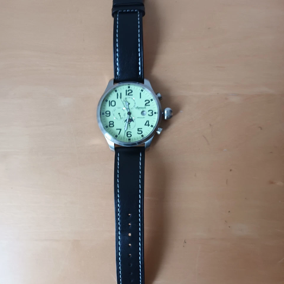 Ingersoll Herrenuhr Automatik gebraucht Top zustand, Farbiges Ziffernblatt - Bild 4 von 4
